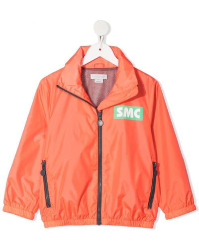 Trykt regnfrakk jakke for jenter Stella Mccartney Kids oransje