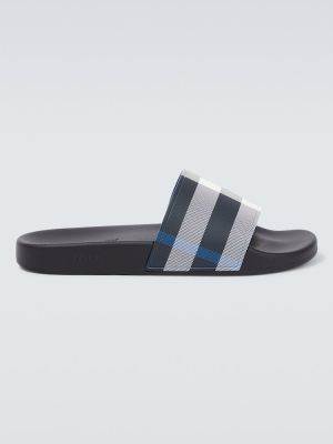 Pantofi în carouri Burberry albastru