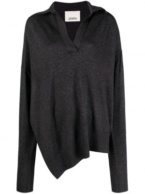 Asymetrický svetr Isabel Marant šedý