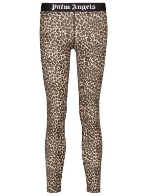 Leggings cu imagine cu model leopard Palm Angels