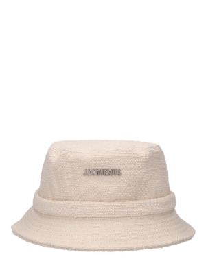 Памучна шапка Jacquemus бяло