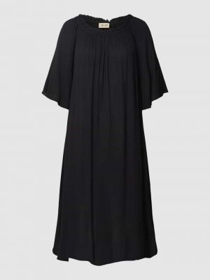 Sukienka midi z wiskozy Mos Mosh czarna