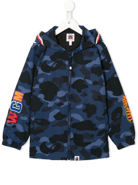 Giacca bomber con stampa camouflage A Bathing Ape® blu