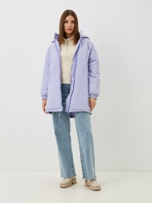 Утепленная демисезонная куртка Leotra фиолетовая
