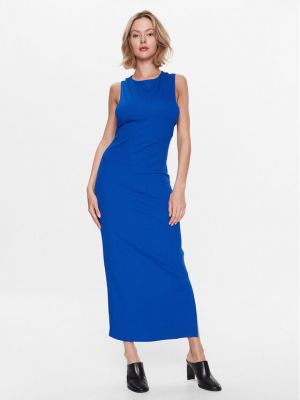 Slim fit ruha Calvin Klein kék