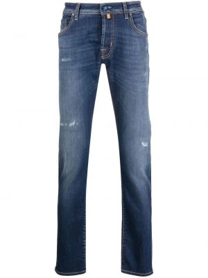 Distressed straight jeans Jacob Cohën blau