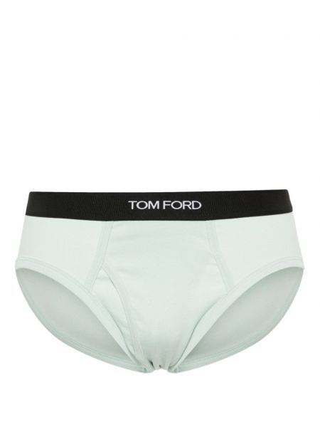 Pantalon culotte en coton Tom Ford vert