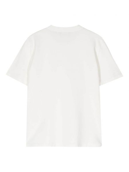 T-shirt en jersey col rond Roberto Collina blanc