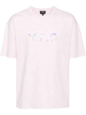 T-krekls A.p.c. rozā