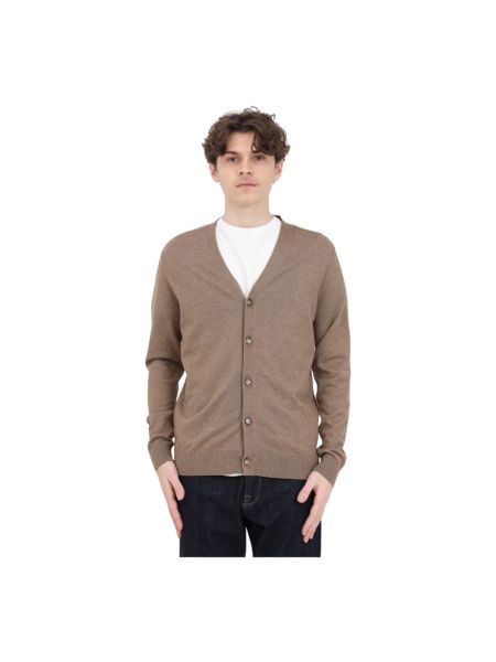 Cardigan Selected Homme marron
