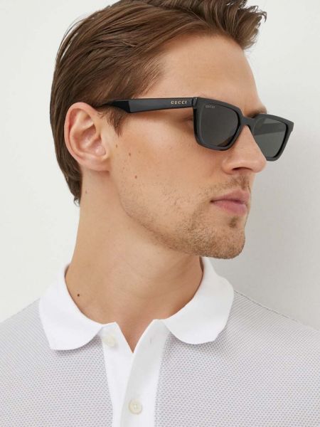 Чорні окуляри сонцезахисні Gucci