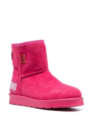 Ankle boots Love Moschino różowe