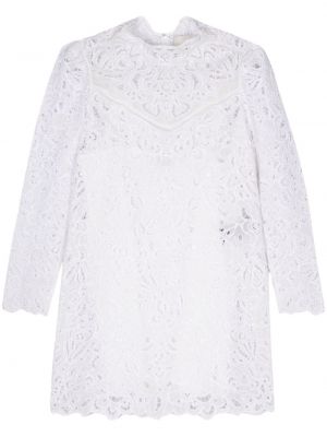 Mini robe brodé Isabel Marant blanc