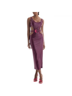 Sukienka długa Versace - fioletowy