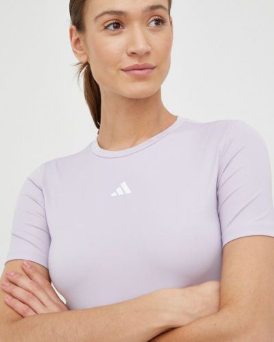 Adidas Performance edzős póló lila