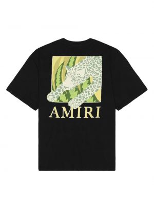 Bavlněné tričko s potiskem Amiri černé