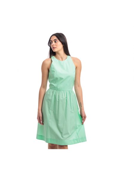 Mini vestido de algodón Seventy verde