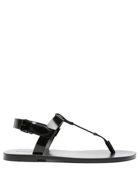 Dabīgās ādas sandales Saint Laurent melns