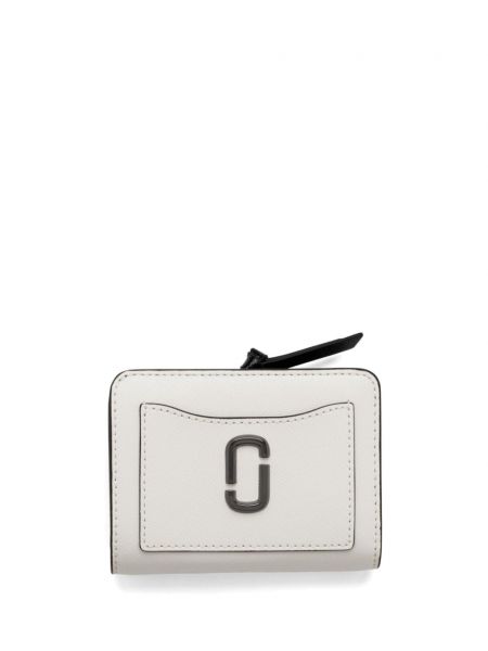 Kožená peněženka Marc Jacobs bílá