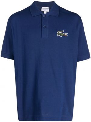 Medvilninis polo marškinėliai Lacoste mėlyna