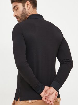 Tričko s dlouhým rukávem s dlouhými rukávy Armani Exchange černé