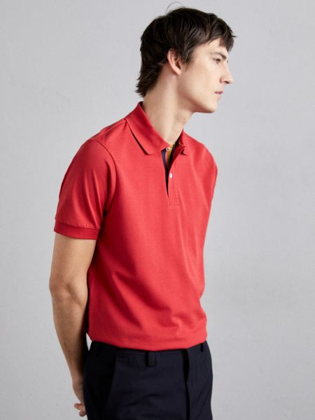 Рубашка-поло PLACKET Paul Smith, red
