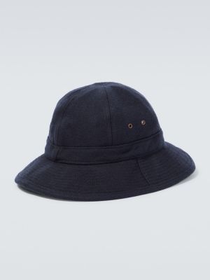 Вълнена шапка от филц Rrl синьо
