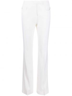 Μάλλινο παντελόνι Tom Ford λευκό