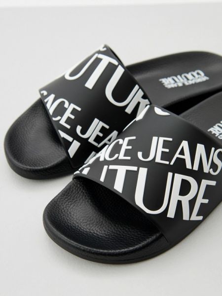 Шлепанцы Versace Jeans Couture черные