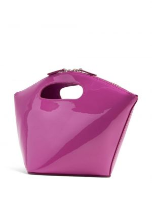 Leder shopper handtasche By Far pink