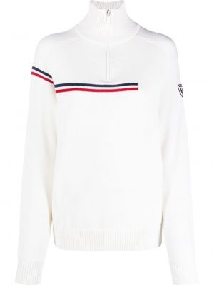 Пуловер с цип Rossignol бяло