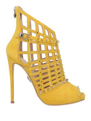 Sandali di pelle Philipp Plein giallo