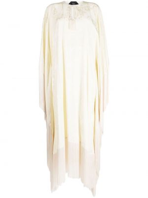 Asymetrické dlouhé šaty Taller Marmo bílé