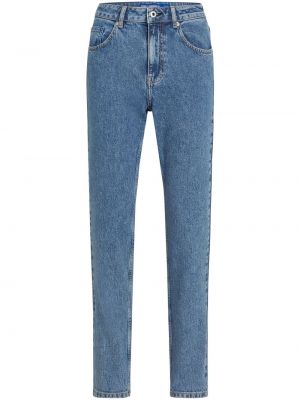 Skinny fit džínsy s vysokým pásom Karl Lagerfeld Jeans modrá