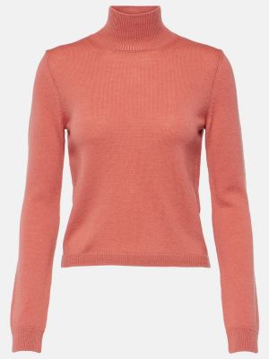Vilnas džemperis ar augstu apkakli 's Max Mara rozā