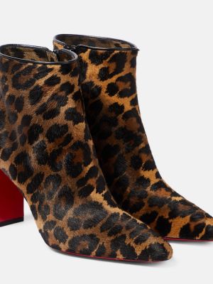 Ankle boots mit print mit leopardenmuster Christian Louboutin