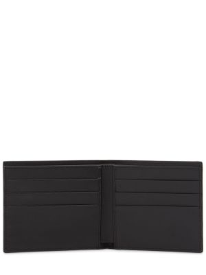 Kožená peňaženka s potlačou Dolce & Gabbana čierna