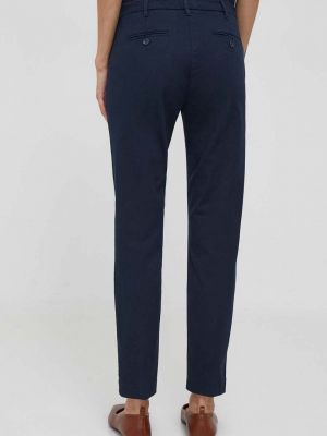 Pantaloni cu talie înaltă Sisley albastru