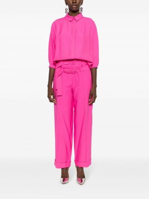 Rovné kalhoty Gloria Coelho růžové