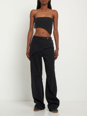 Bavlněné kalhoty Cannari Concept černé