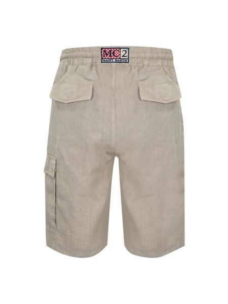 Pantalones cortos de lino Mc2 Saint Barth beige
