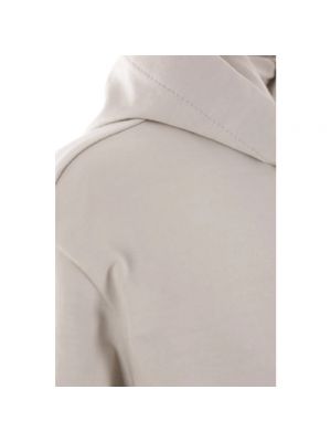 Sudadera con capucha de algodón Brunello Cucinelli beige