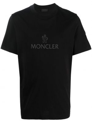 T-shirt à imprimé Moncler noir