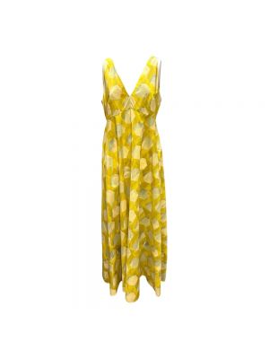 Sukienka długa Odeeh żółta