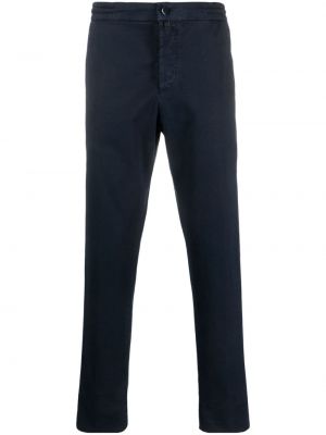 Kalhoty s nízkým pasem Kiton modré