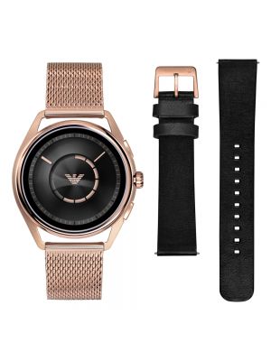 Czarny zegarek Armani