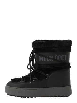 Chaussures de ville en fourrure Moon Boot noir