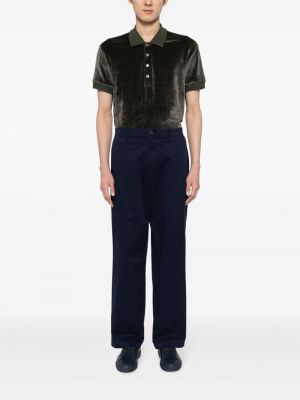 Pantalon en coton large Michael Kors bleu