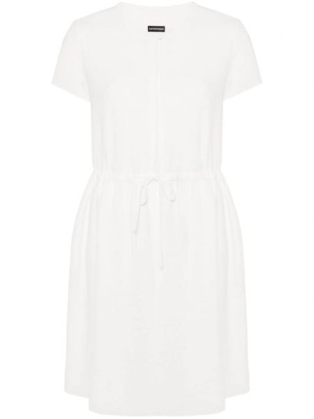 Ίσιο φόρεμα από κρεπ Emporio Armani λευκό