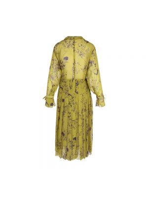 Sukienka midi Victoria Beckham żółta